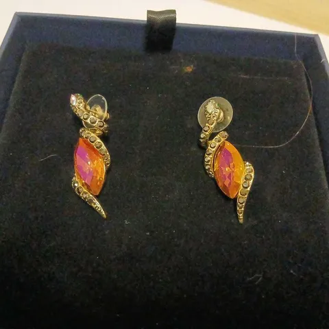 BUTLER & WILSON COILED SERPANT EARRINGS 