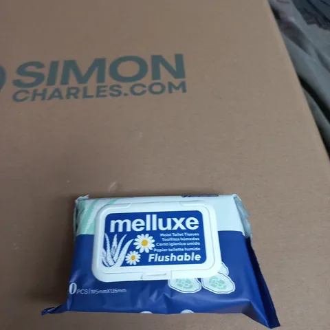 LOT OF 4 PACKS OF MELLUXE MOIST TOILET TISSUE WIPES 40 WIPES PER PACK