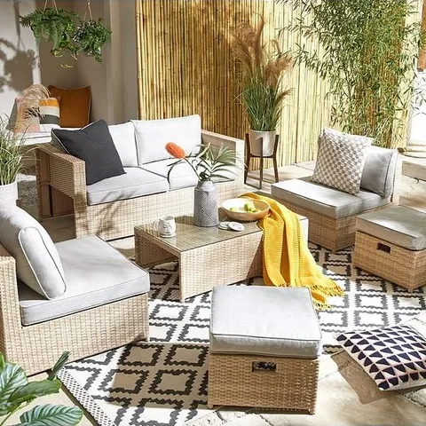 BOXED RHODES MULTI POSITION GARDEN FURNITURE STORAGE SET (1 BOX)