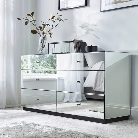 BROADWAY LARGE CHEST OF DRAWERS ZG273 SILVER 1 PIECE BOXED
