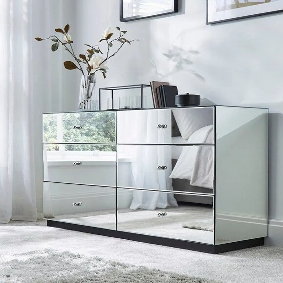 BROADWAY LARGE CHEST OF DRAWERS ZG273 SILVER 1 PIECE BOXED