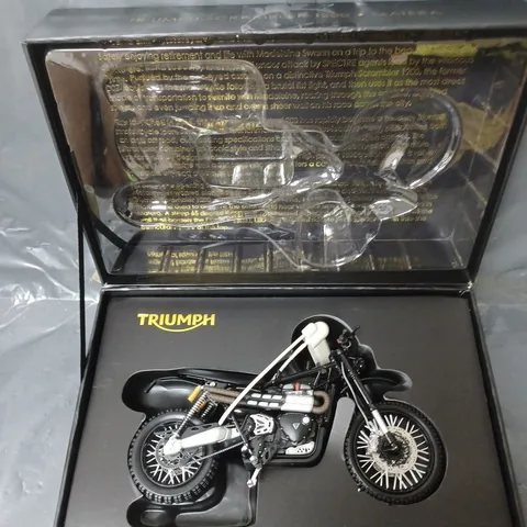 BOXED JAMES BOND NO TIME TO DIE TRIUMPH SCRAMBLER 1200 MATERA