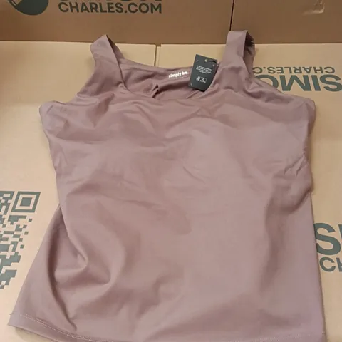 BOXED BRAND NEW APPROXIMATELY 23 SIMPLY BE ACTIVE VESTS, MOCHA, SIZE 22 (1 BOX)