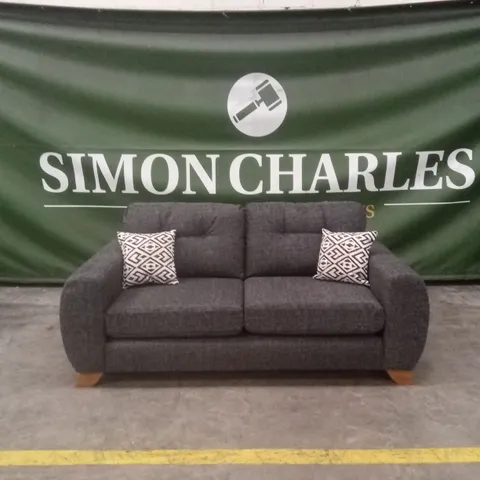 PRENT FABRIC 3 SEATER SOFA - GREY