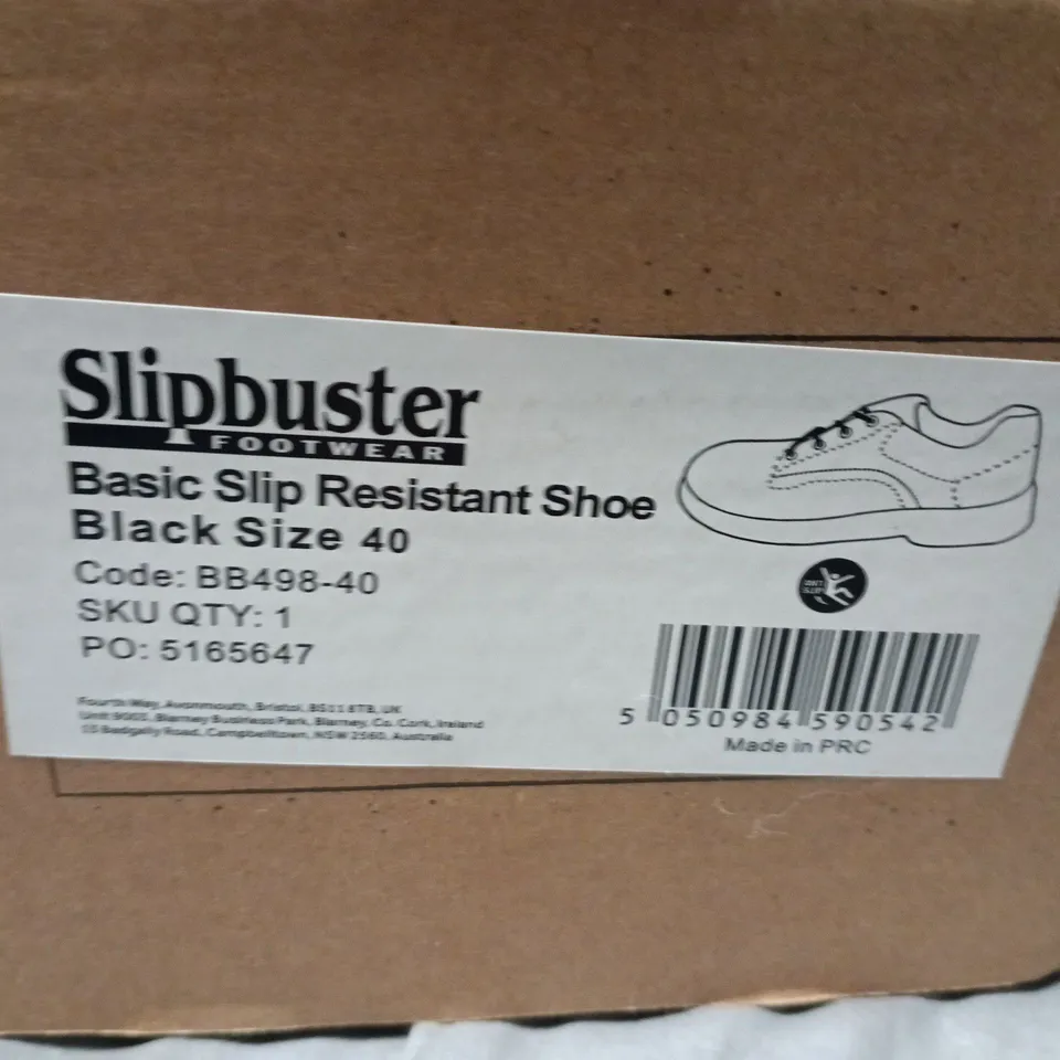 SLIPBUSTER BASIC SLIP RESISTANT SHOE – BLACK – SIZE 40