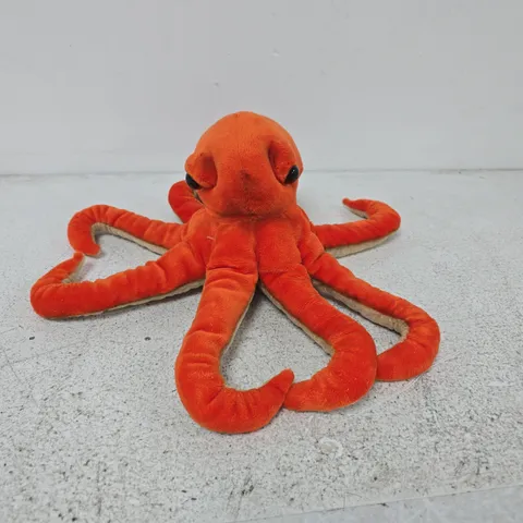 BBC EARTH SOFT OCTOPUS PLUSH TOY IN ORANGE