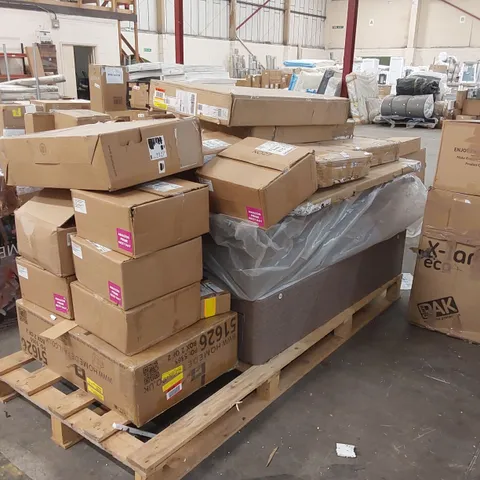 PALLET OF ASSORTED FURNITURE PARTS AND RELATED PRODUCTS