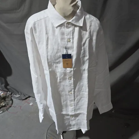 CHARLES TYRWHITT WHITE SHIRT – CLASSIC FIT, MEN’S-SIZE LARGE
