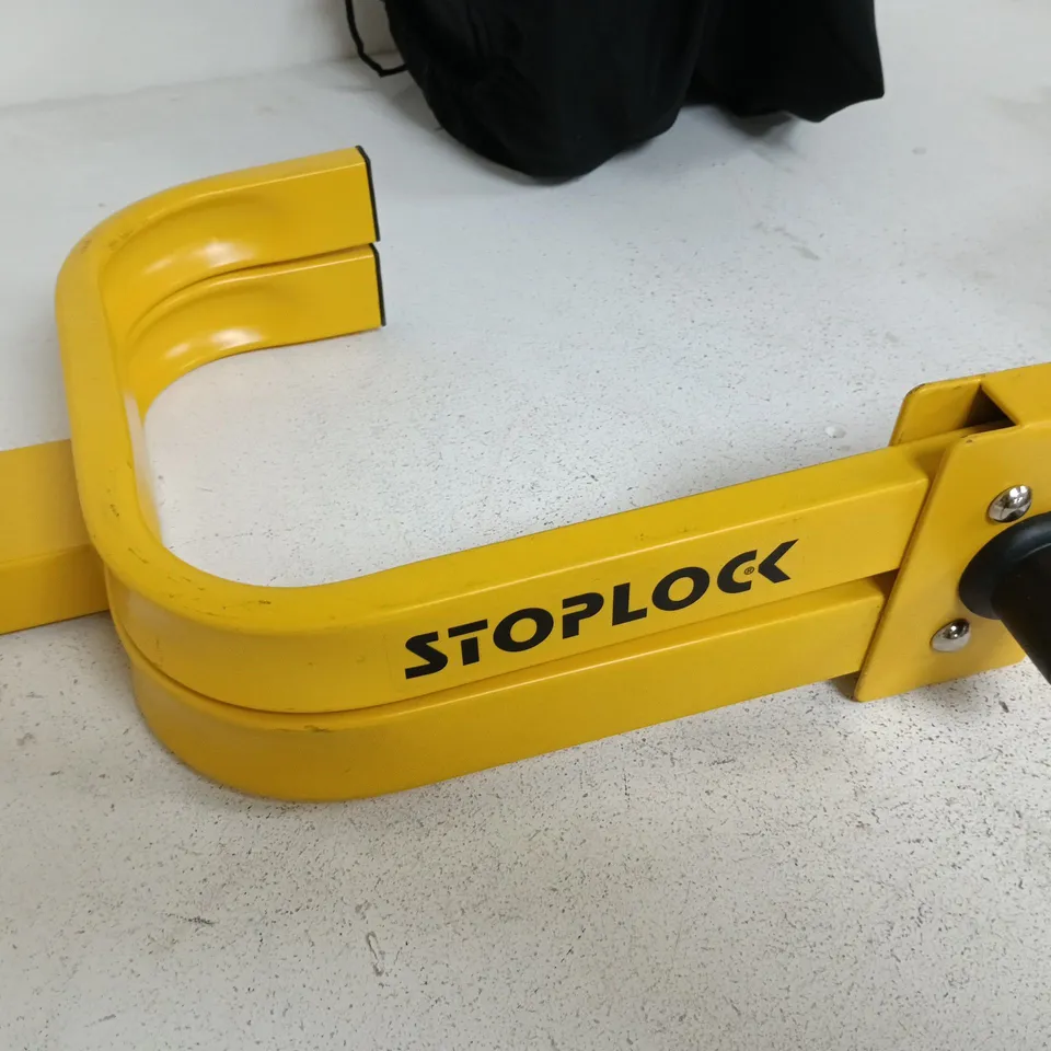 STOPLOCK STEERING WHEEL LOCK – YELLOW - MISSING KEY 