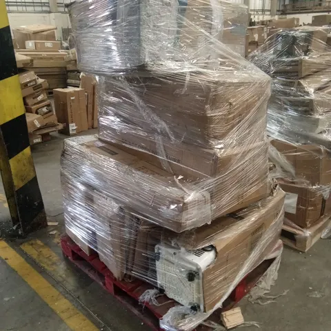 PALLET OF ASSORTED HOUSEHOLD GOODS AND PRODUCTS TO INCLUDE; AIR COOLER/DEHUMIDIFIER, GARDEN FURNITURE, GAMING CHAIR ETC