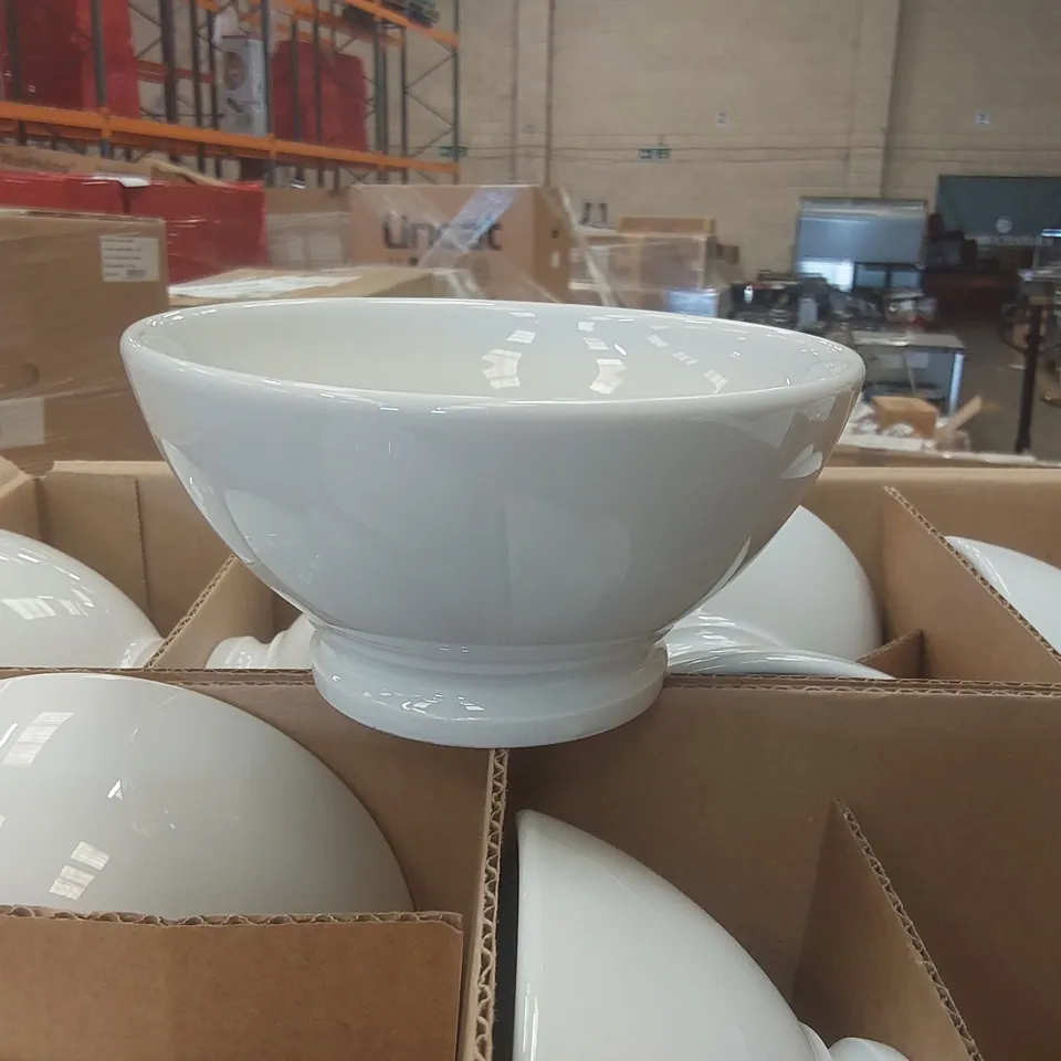 BOXED CONTAINING 12x BRAND NEW PILLIVUYT 140MM COFFEE BOWLS