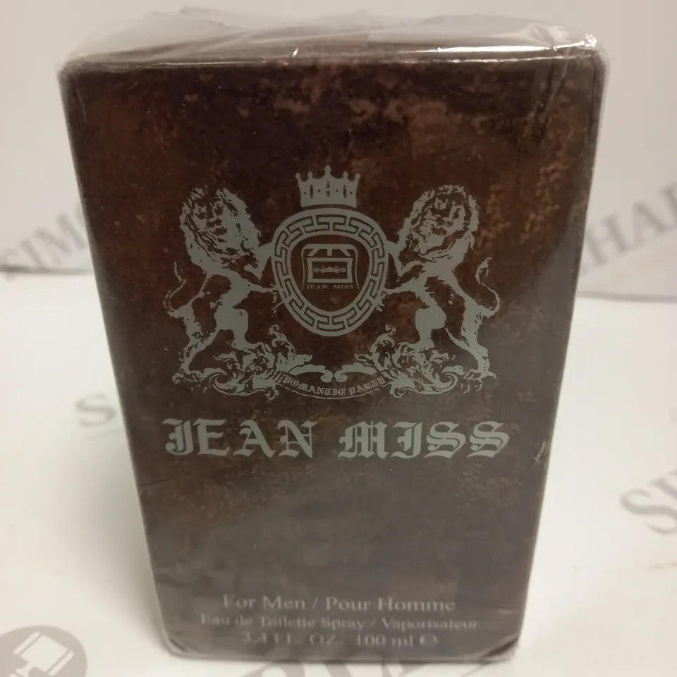 BOXED AND SEALED JEAN MISS FOR MEN EAU DE TOILETTE 100ML