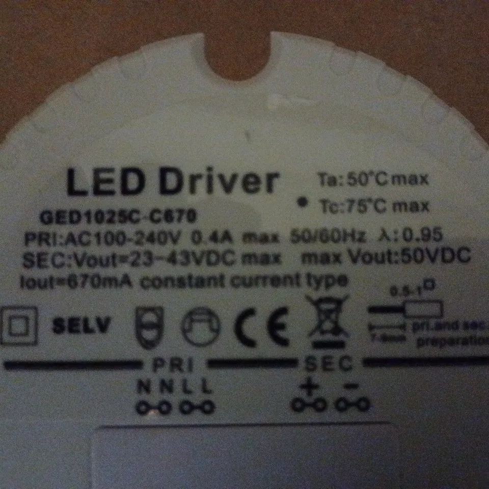 BRAND NEW ROUND 240MM 25W LED DOWNLIGHT 4K WHITE