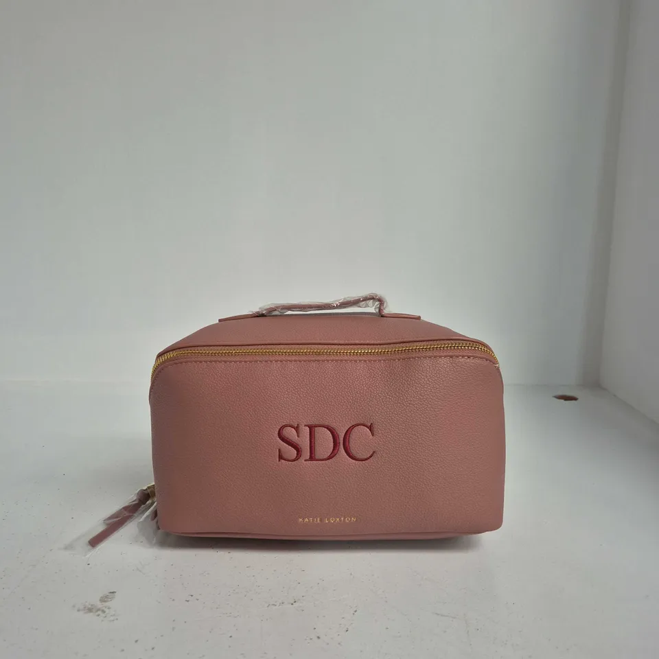 KATIE LOXTON SDC COSMETIC BAG – PINK MONOGRAM