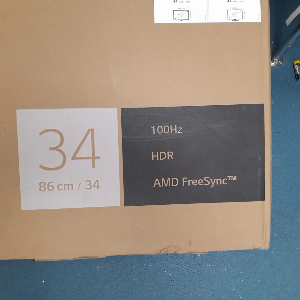 BOXED LG 34" CURVED ULTRA WIDE MONITOR 34WR50QC