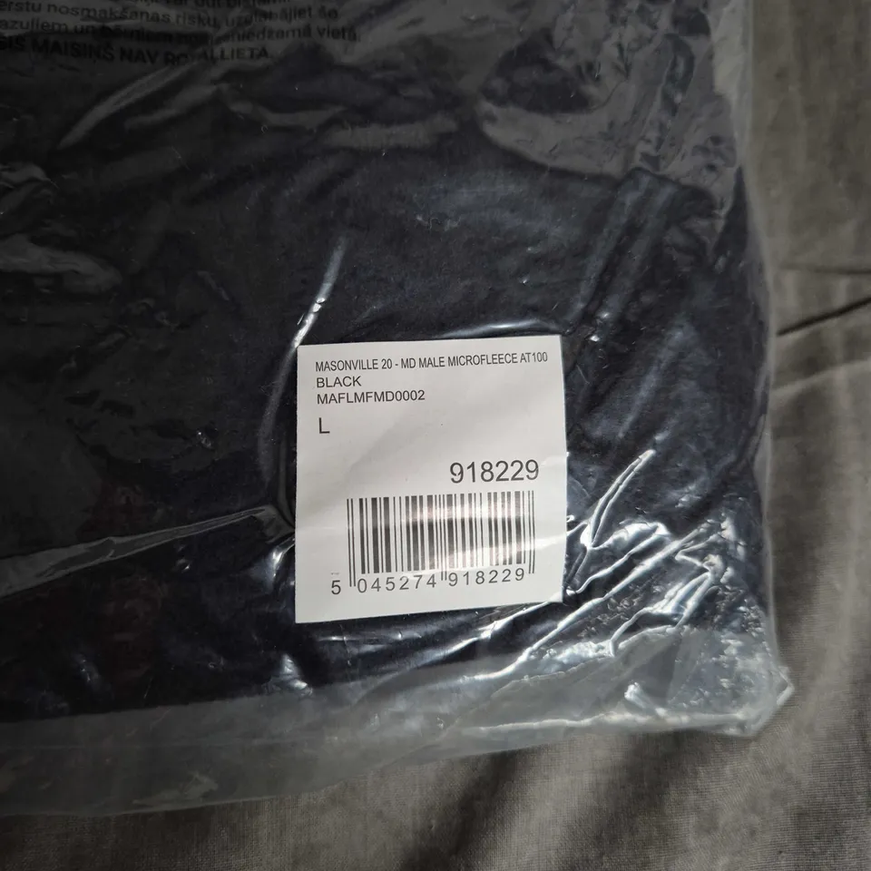 BAGGED TRESPASS MASONVILLE 20 MD MALE MICROFLEECE AT100 BLACK – SIZE L