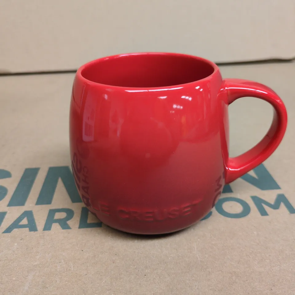 LE CREUSET RED CERAMIC MUG