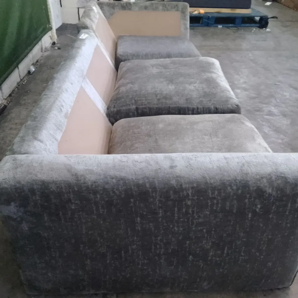 QUALITY DESIGNER 2 SECTION SOFA - GREY FABRIC