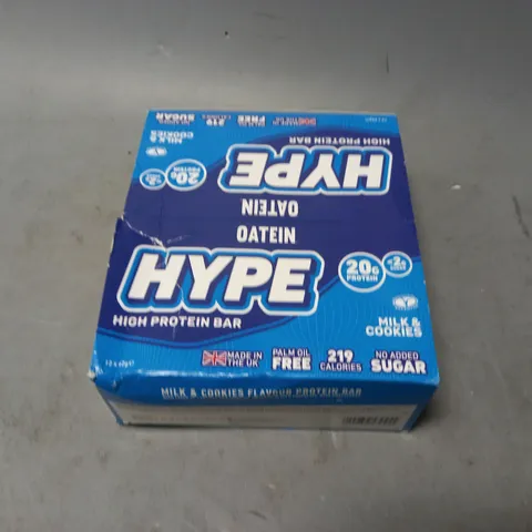 HYPE OATEIN COOKIES AND CREAM BARS 12X