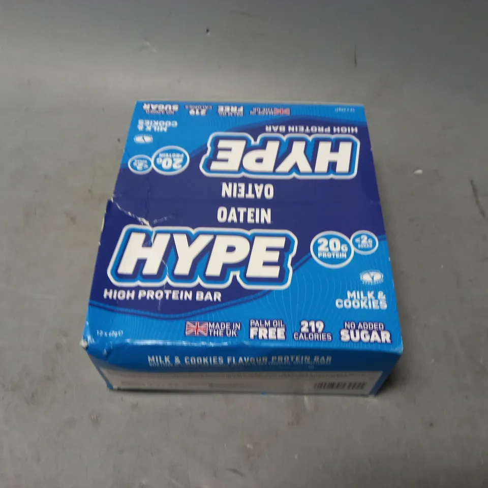 HYPE OATEIN COOKIES AND CREAM BARS 12X 