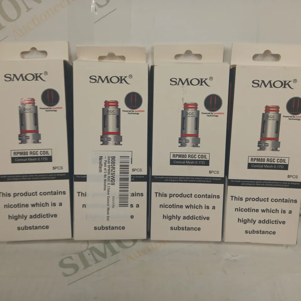 LOT OF APPROX 10 ASSORTED SMOK RPM80 RGC 5 COILS