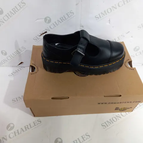 BOXED PAIR OF DR. MARTENS AIRWAIR AUDRICK 3-EYE SHOES IN BLACK - UK SIZE 5