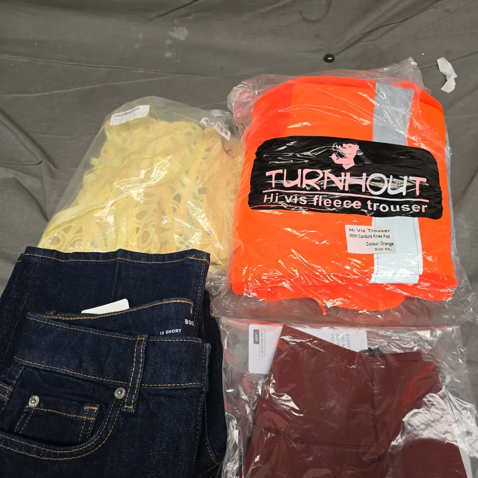 APPROXIMATELY 20 ASSORTED CLOTHING PRODUCTS IN VARIOUS STYLES & SIZES TO INCLUDE JUMPERS, T-SHIRTS, DRESSES ETC