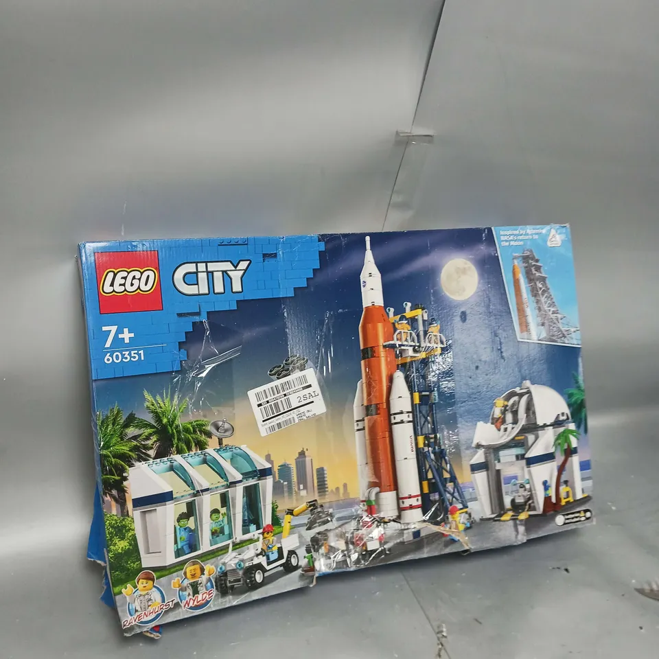 BOXED LEGO CITY ROCKET LAUNCH CENTRE 60351 BUILDING KIT RRP £129.99