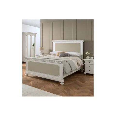BRAND NEW BOXED HOMESDIRECT 365 FRENCH STYLE ASW KING SIZE BEDFRAME(4 BOXES)