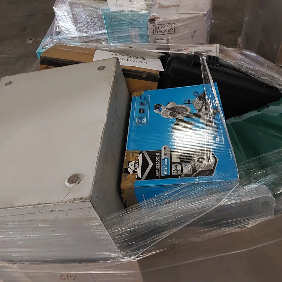 PALLET OF APPROXIMATELY 23 UNPROCESSED RAW RETURN HOUSEHOLD AND ELECTRICAL GOODS TO INCLUDE;