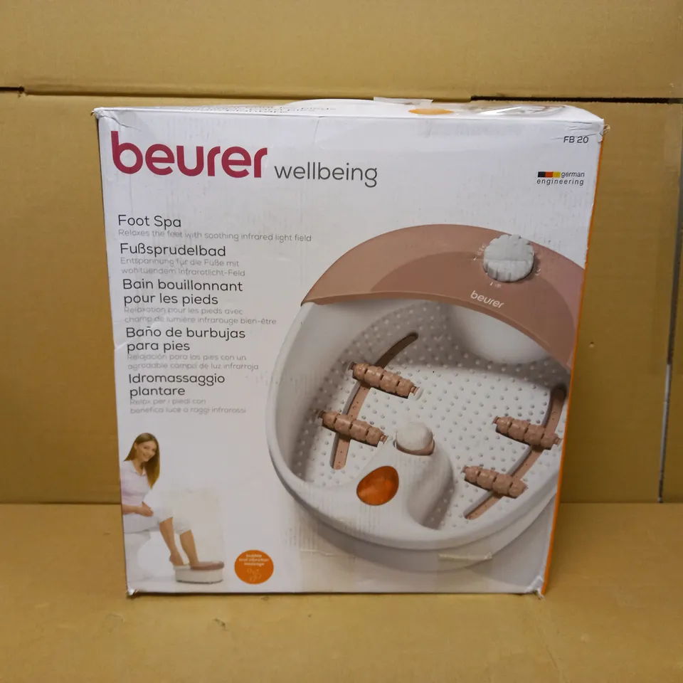 BEURER FB20 FOOTSPA WITH PEDICURE ATTACHMENTS