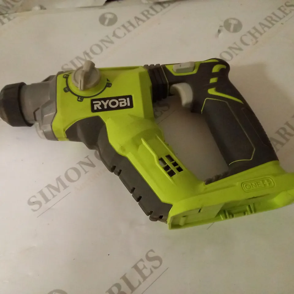 RYOBI R18SDS-0 ONE+ SDS PLUS CORDLESS ROTARY HAMMER DRILL (BODY ONLY) - HYPER GREEN