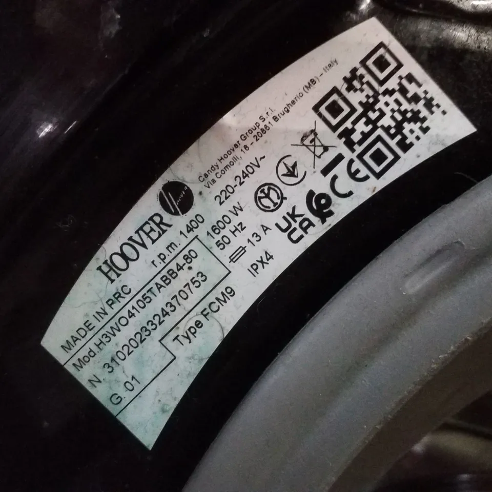 HOOVER H-WASH 300 10KG WASHING MACHINE - BLACK