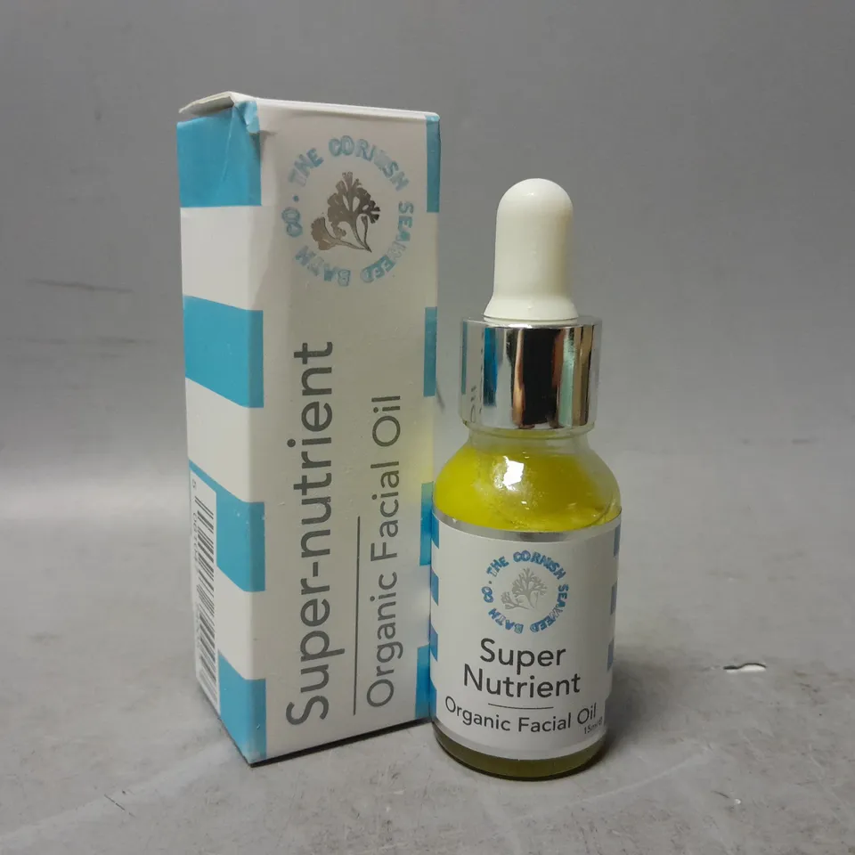 BOXED THE CORNISH SEAWEED BATH COMPANY SUPER-NUTRIENT ORGANIC FACIAL OIL 15ML