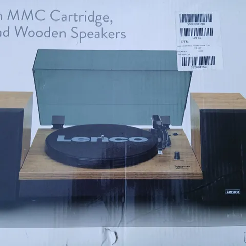 BOXED LENCO TURNTABLE WITH BLUETOOTH - LS-300WD V2