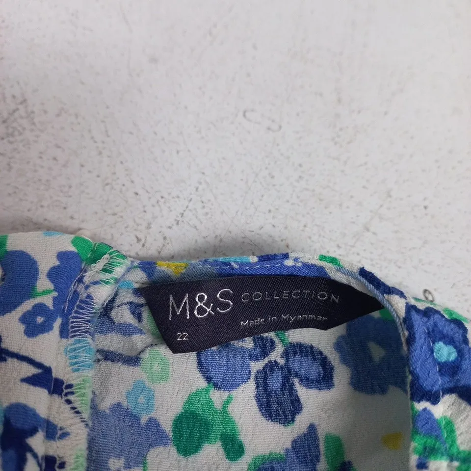 M&S COLLECTION FLORAL PRINT MAXI DRESS – UK 22