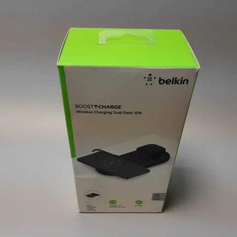 BOXED BELKIN BOOST CHARGE WIRELESS CHARGING DUAL PADS 15W