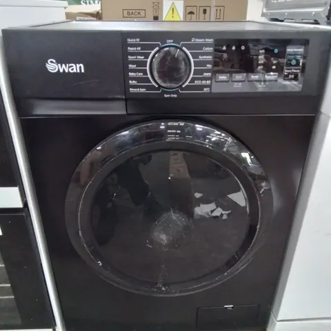 SWAN 9KG 1400 SPIN FREESTANDING WASHING MACHINE IN BLACK