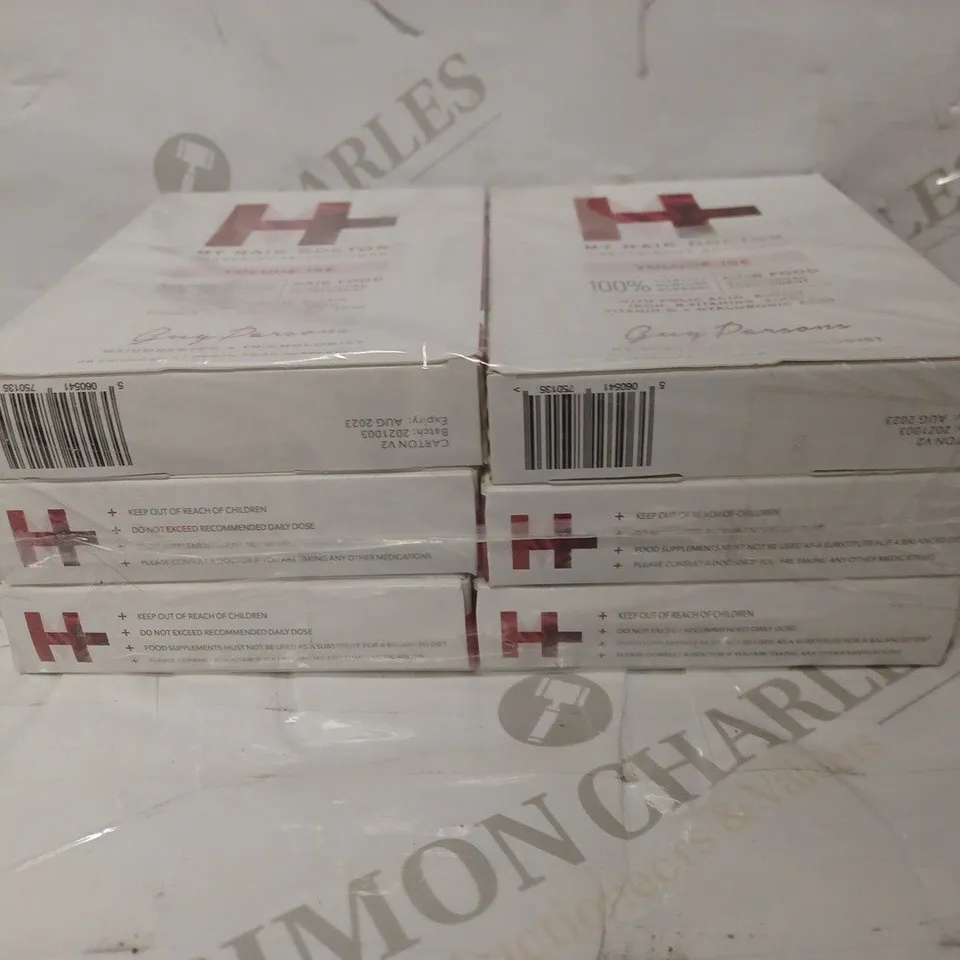 LOT OF 6 MY HAIR DOCTOR VOLUME-ISE HAIR FOOD NUTRITIONAL SUPPLEMENTS