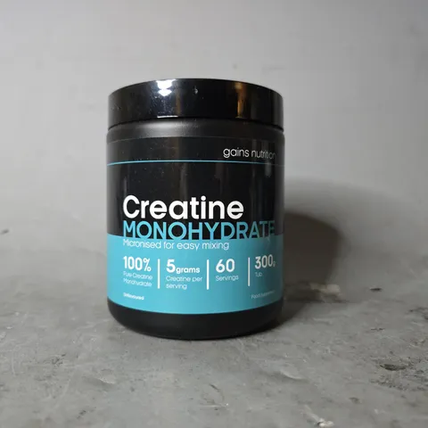 GAINS NUTRITION CREATINE MONOHYDRATE 300G 