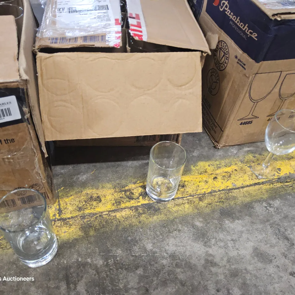 THREE PART CASES OF ASSORTED STEM & HIGHBALL GLASSES