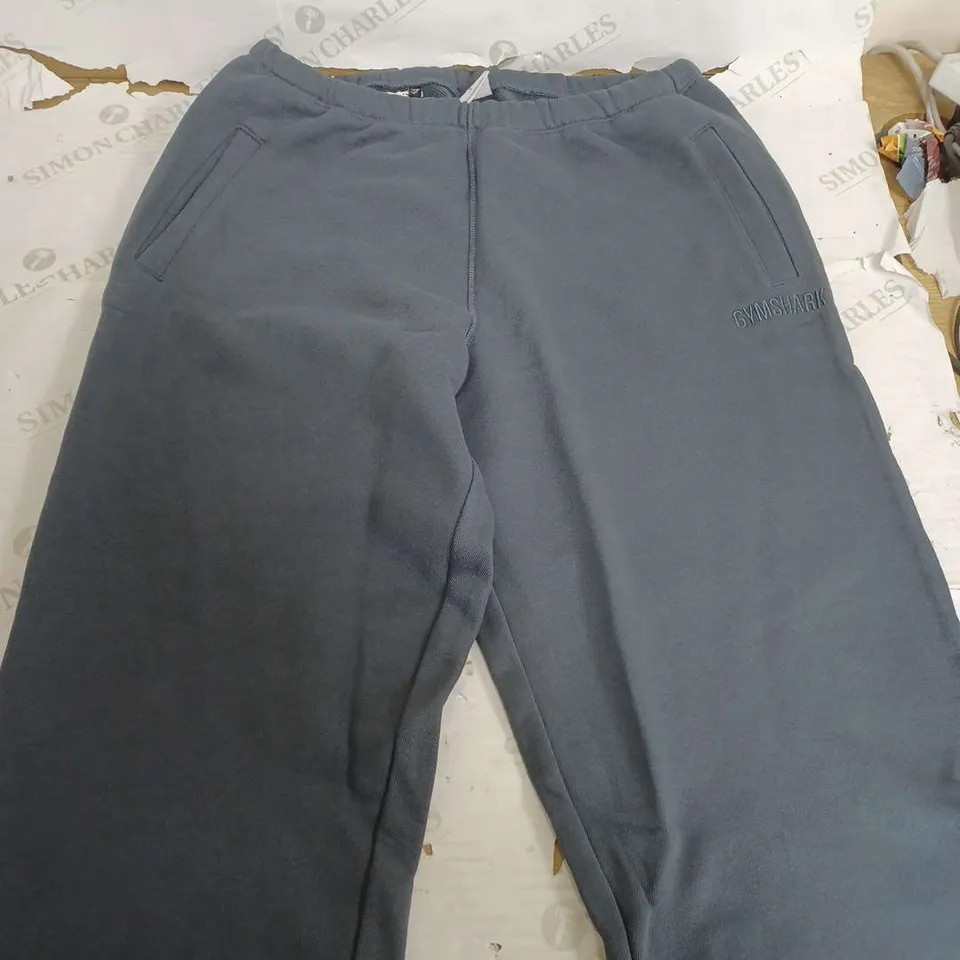 GYMSHARK LOOPBACK SWEAT JOGGERS IN BLUE - LARGE