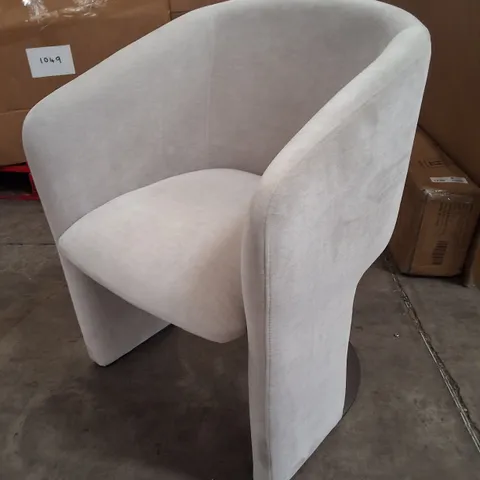 DANETTI LEIGHTON NATURAL GREY CHENILLE DINING CHAIR
