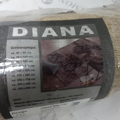DIANA MELODY YELLOW GREY RUG - 90X160CM