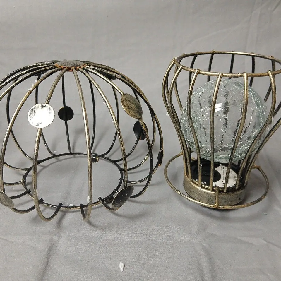 GARDEN REFLECTIONS SET OF 3 SOLAR WIRE TOADSTOOL LIGHTS