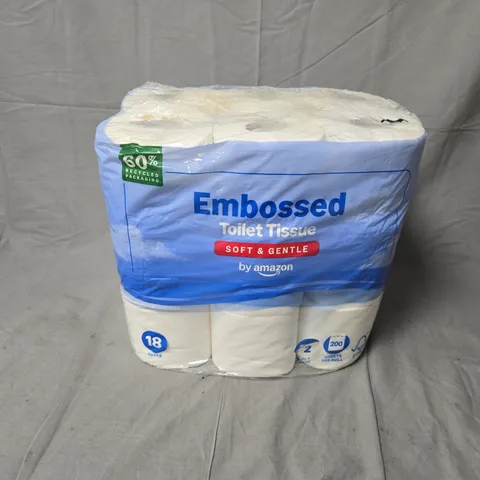 AMAZON EMBOSSED TOILET TISSUE – SOFT & GENTLE, 18 ROLLS