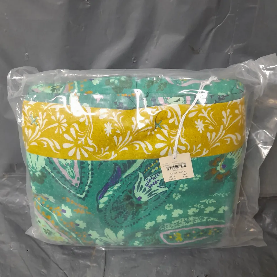 ANTHROPOLOGIE ISKRA QUILT IN TEAL