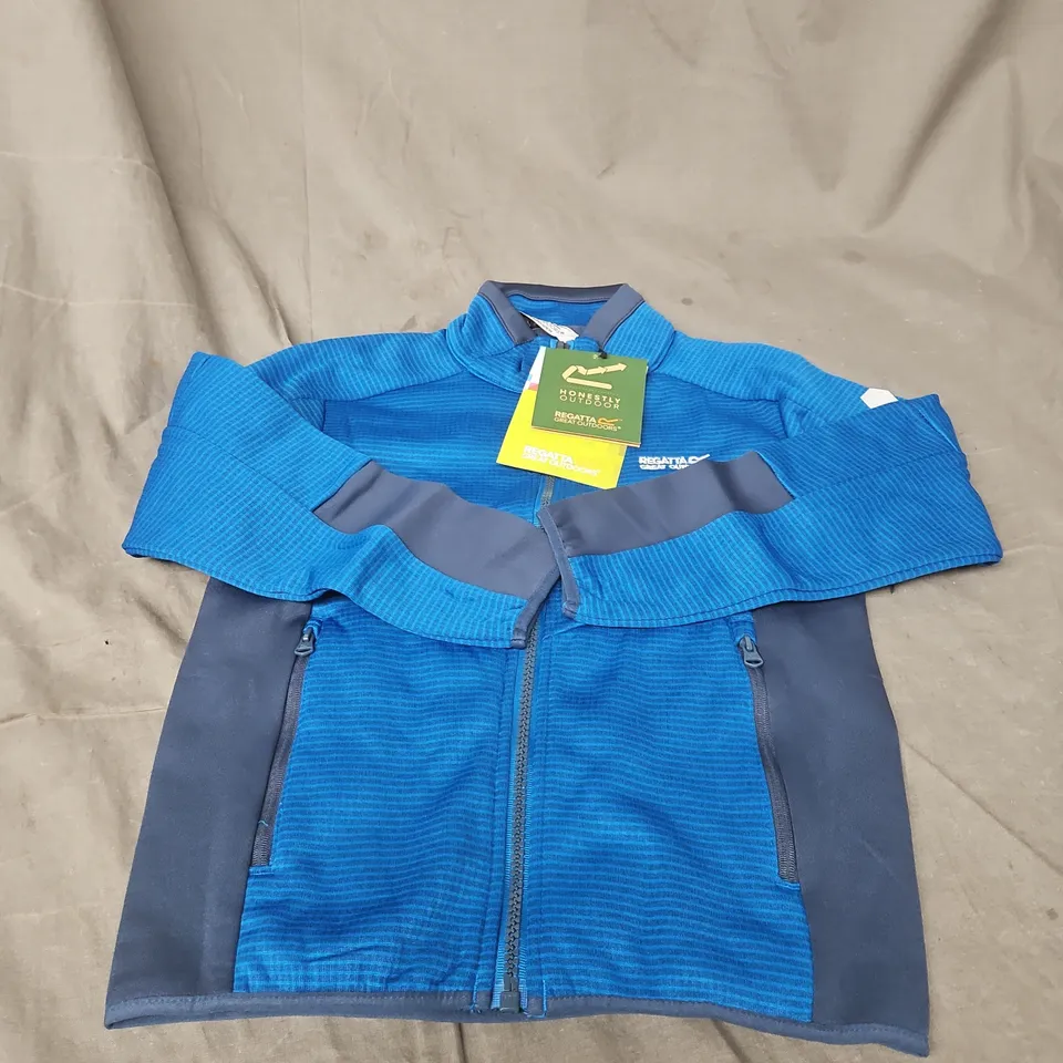 REGATTA KIDS' HIGHTON 3 BLUE ZIP-FRONT JACKET, 5-6 YEARS (116 CM)