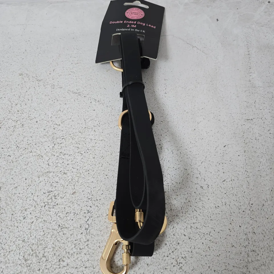COLOUR DROPS DOUBLE ENDED DOG LEAD 2.1M – DESIGNED IN THE UK