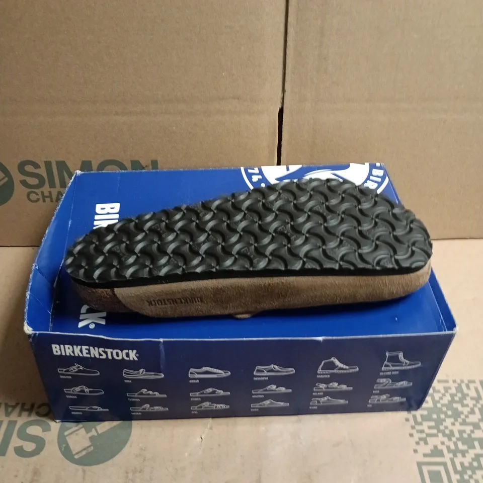 BIRKENSTOCK BOSTON BS SANDALS – DARK TEA TONAL, UK 8 (EU 42) PAIR